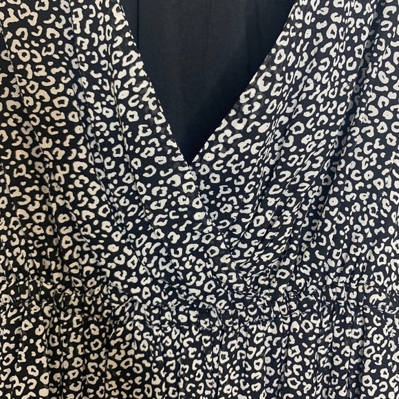 Maeve Faux Wrap Carolyn‎ Animal Print Elastic Waist Boho Y2K - Picture 5 of 10